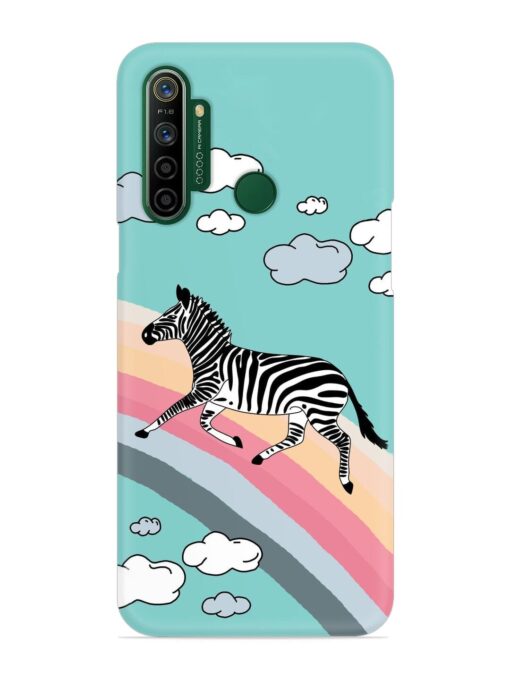 Running Zebra Snap Case for Realme 5I Zapvi