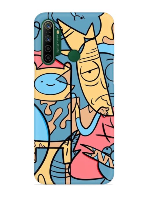 Silly Face Doodle Snap Case for Realme 5I Zapvi