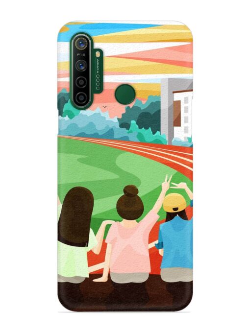 School Playground Snap Case for Realme 5I Zapvi