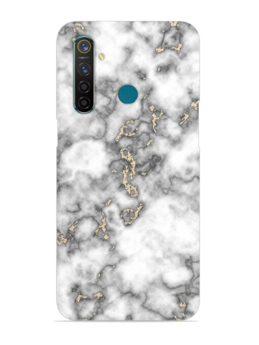 Gray And Gold Marble Snap Case for Realme 5 Pro