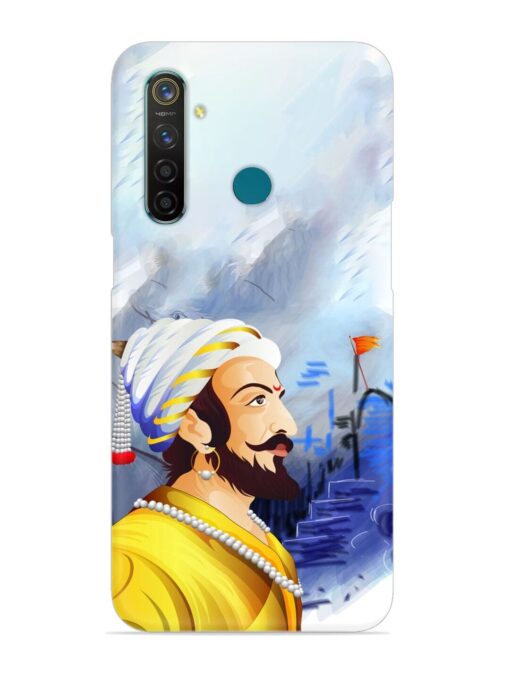 Shivaji Maharaj Color Paint Art Snap Case for Realme 5 Pro