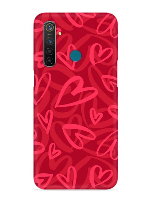 Seamless Romantic Pattern Snap Case for Realme 5 Pro Zapvi