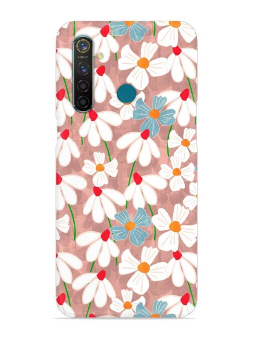 Abstract Petal Flowers Snap Case for Realme 5 Pro Zapvi