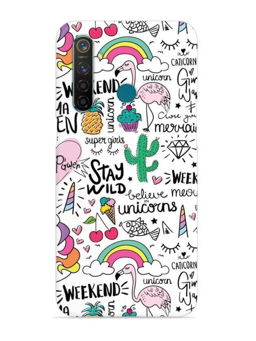 Unicorn Ice Cream Snap Case for Realme 5 Pro