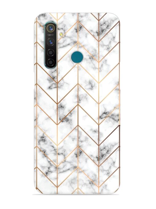 Vector Marble Texture Snap Case for Realme 5 Pro Zapvi