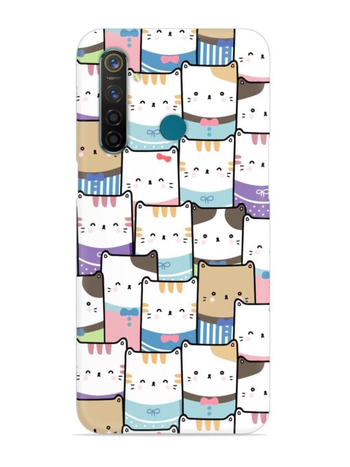 Cute Adorable Cat Snap Case for Realme 5 Pro