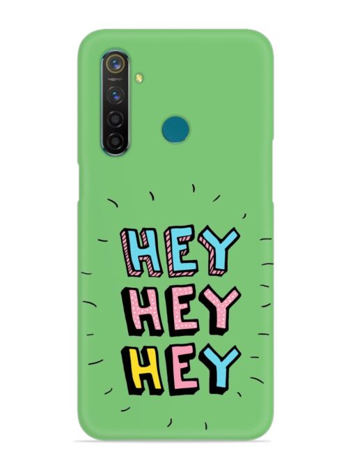 Hey Vector Cartoon Snap Case for Realme 5 Pro Zapvi