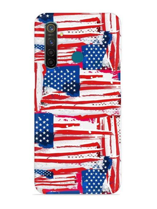 Usa Flag Seamless Snap Case for Realme 5 Pro