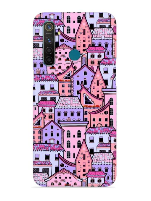 Seamless Pattern Houses Snap Case for Realme 5 Pro