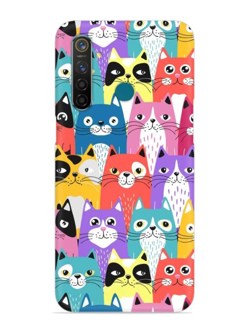 Funny Cartoon Cats Snap Case for Realme 5 Pro