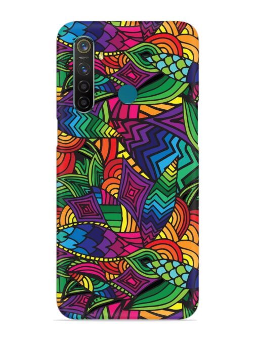 Abstract Multicolor Seamless Snap Case for Realme 5 Pro Zapvi