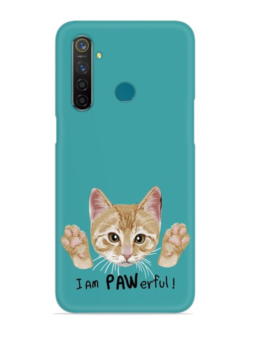 Typography Slogan Cat Snap Case for Realme 5 Pro Zapvi