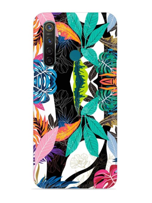 Floral Pattern Bright Snap Case for Realme 5 Pro Zapvi