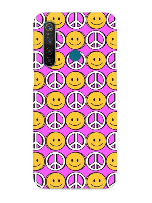 Smiley Face Peace Snap Case for Realme 5 Pro