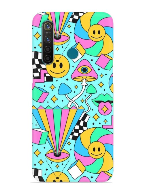 Trippy Rainbow 60S Snap Case for Realme 5 Pro