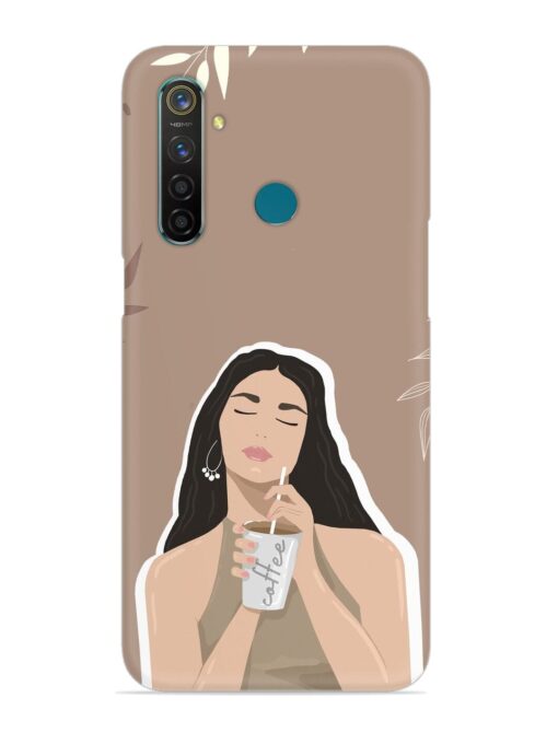 Girl With Coffee Snap Case for Realme 5 Pro