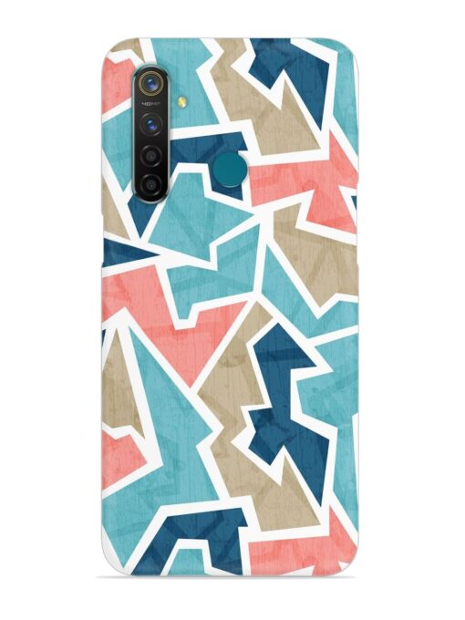 Vintage Geometric Triangle Snap Case for Realme 5 Pro Zapvi