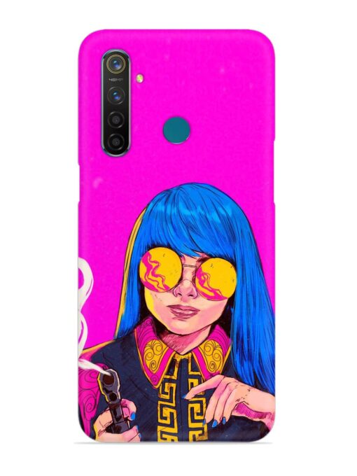 Aesthetic Anime Girl Snap Case for Realme 5 Pro