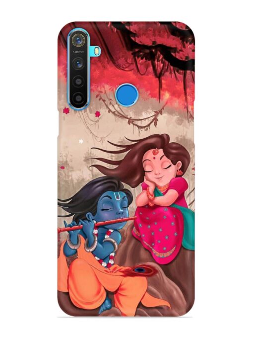 Radhe Krishna Water Art Snap Case for Realme 5S Zapvi