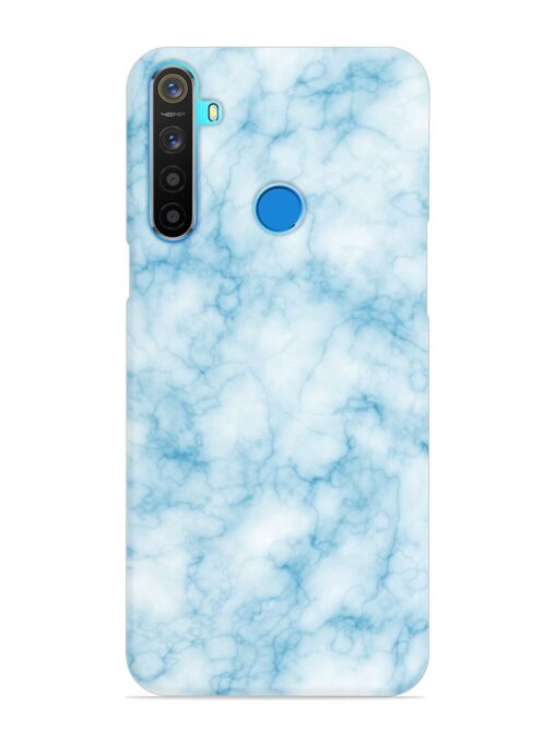 Blue White Natural Marble Snap Case for Realme 5S Zapvi