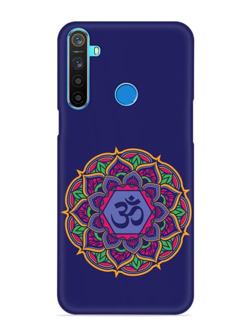 Om Mandala Art Blue Snap Case for Realme 5S