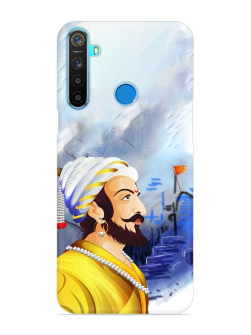 Shivaji Maharaj Color Paint Art Snap Case for Realme 5S Zapvi