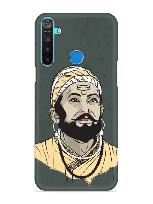 Shivaji Maharaj Vector Art Snap Case for Realme 5S Zapvi