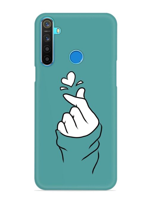 Korean Heart Sign Art Snap Case for Realme 5S