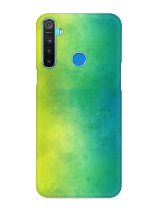 Yellow Green Gradient Snap Case for Realme 5S Zapvi