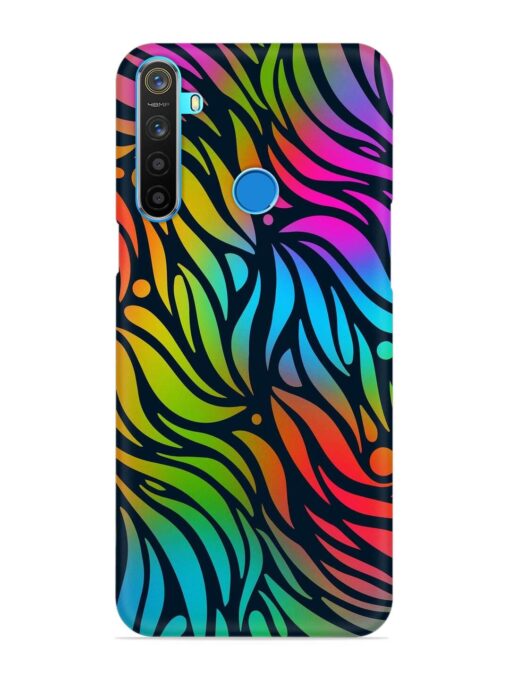 Abstract Leaf Design Snap Case for Realme 5S Zapvi