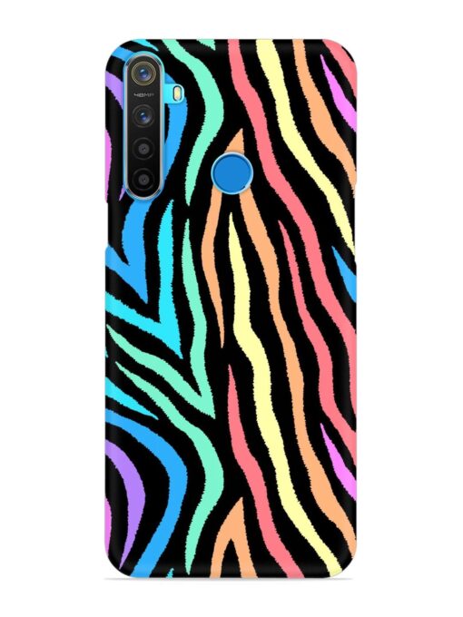 Colorful Abstract Zebra Snap Case for Realme 5S Zapvi