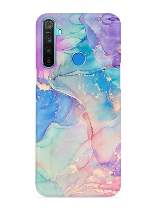 Alcohol Ink Colors Snap Case for Realme 5S Zapvi