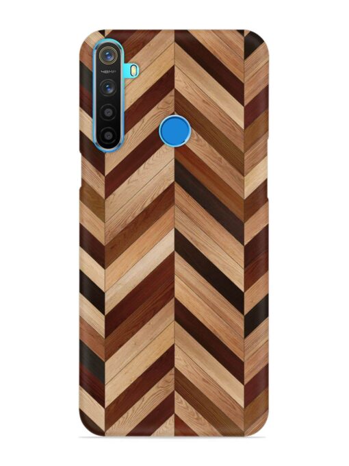 Seamless Wood Parquet Snap Case for Realme 5S Zapvi