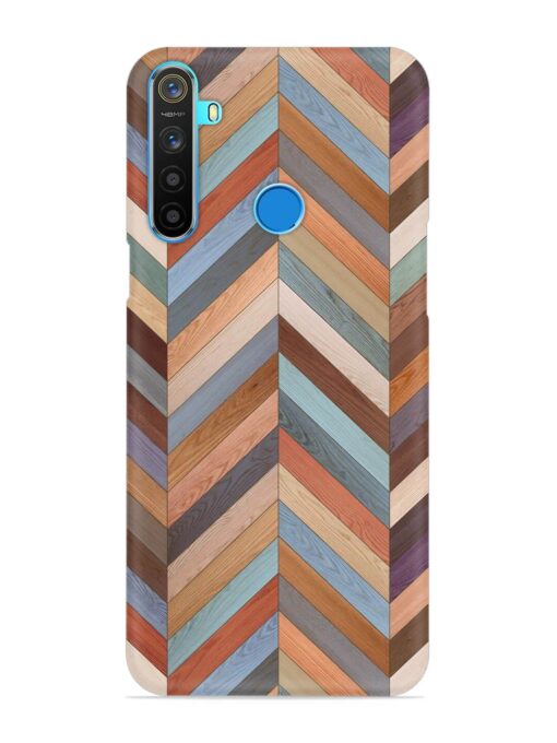 Seamless Wood Parquet Snap Case for Realme 5S Zapvi