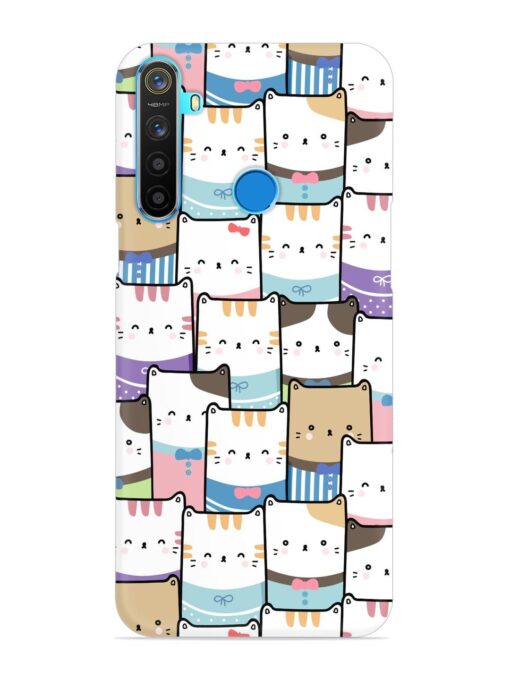 Cute Adorable Cat Snap Case for Realme 5S Zapvi