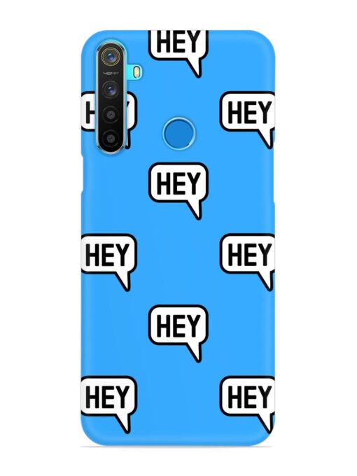 Hey Text Message Snap Case for Realme 5S Zapvi