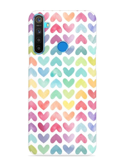 Seamless Colorful Watercolor Snap Case for Realme 5S