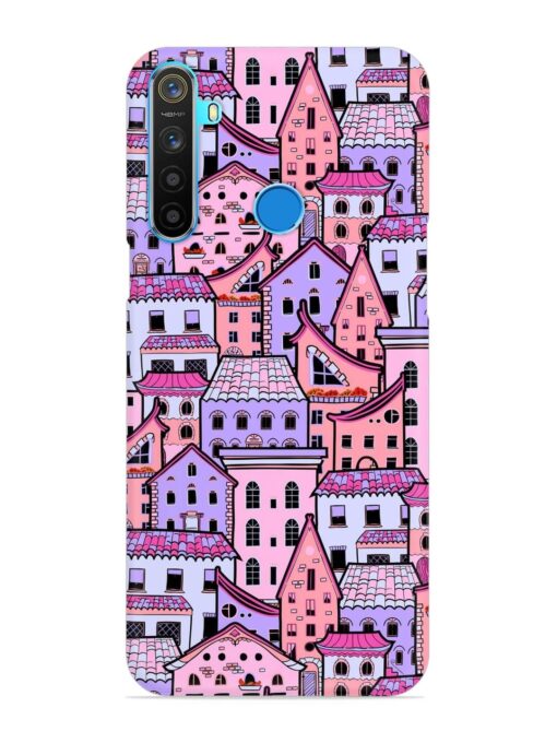 Seamless Pattern Houses Snap Case for Realme 5S Zapvi