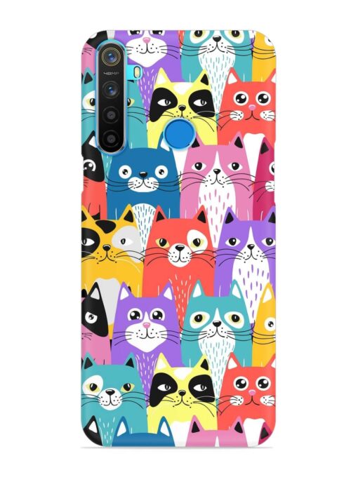 Funny Cartoon Cats Snap Case for Realme 5S