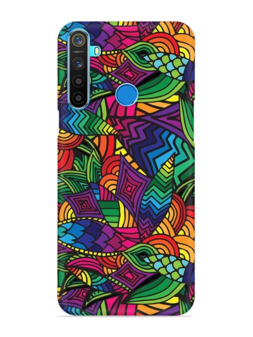 Abstract Multicolor Seamless Snap Case for Realme 5S Zapvi