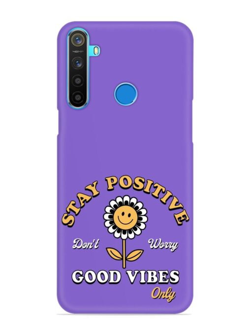 Retro Positive Flower Snap Case for Realme 5S