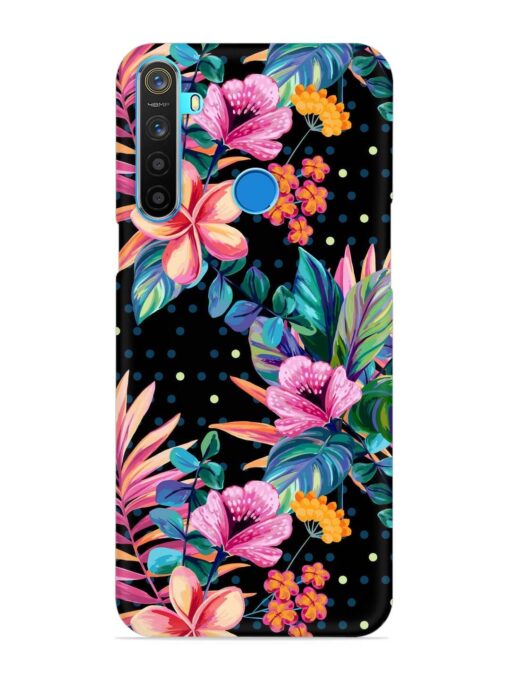 Seamless Floral Pattern Snap Case for Realme 5S