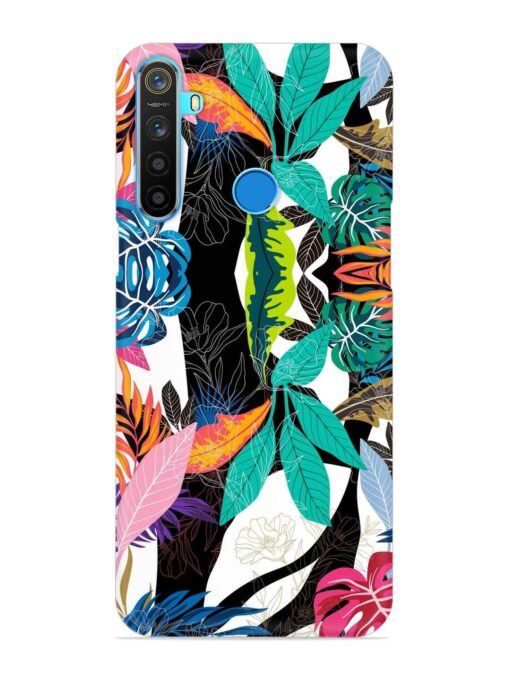 Floral Pattern Bright Snap Case for Realme 5S