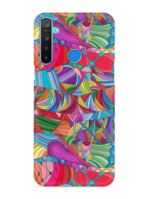 Seamless Patterns Hand Drawn Snap Case for Realme 5S Zapvi