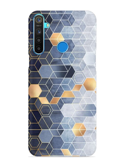 Geometric Abstraction Hexagons Snap Case for Realme 5S Zapvi