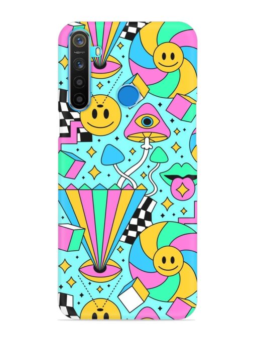 Trippy Rainbow 60S Snap Case for Realme 5S Zapvi