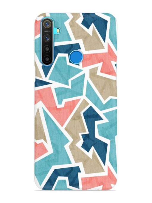 Vintage Geometric Triangle Snap Case for Realme 5S Zapvi