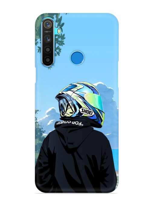 Rider With Helmet Snap Case for Realme 5S