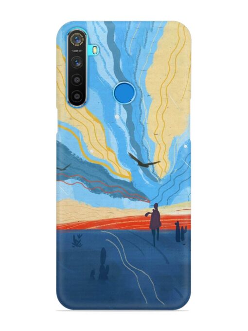 Minimal Abstract Landscape Snap Case for Realme 5S