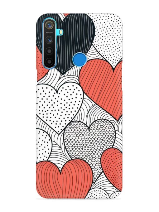 Girly Heart Seamless Snap Case for Realme 5S Zapvi